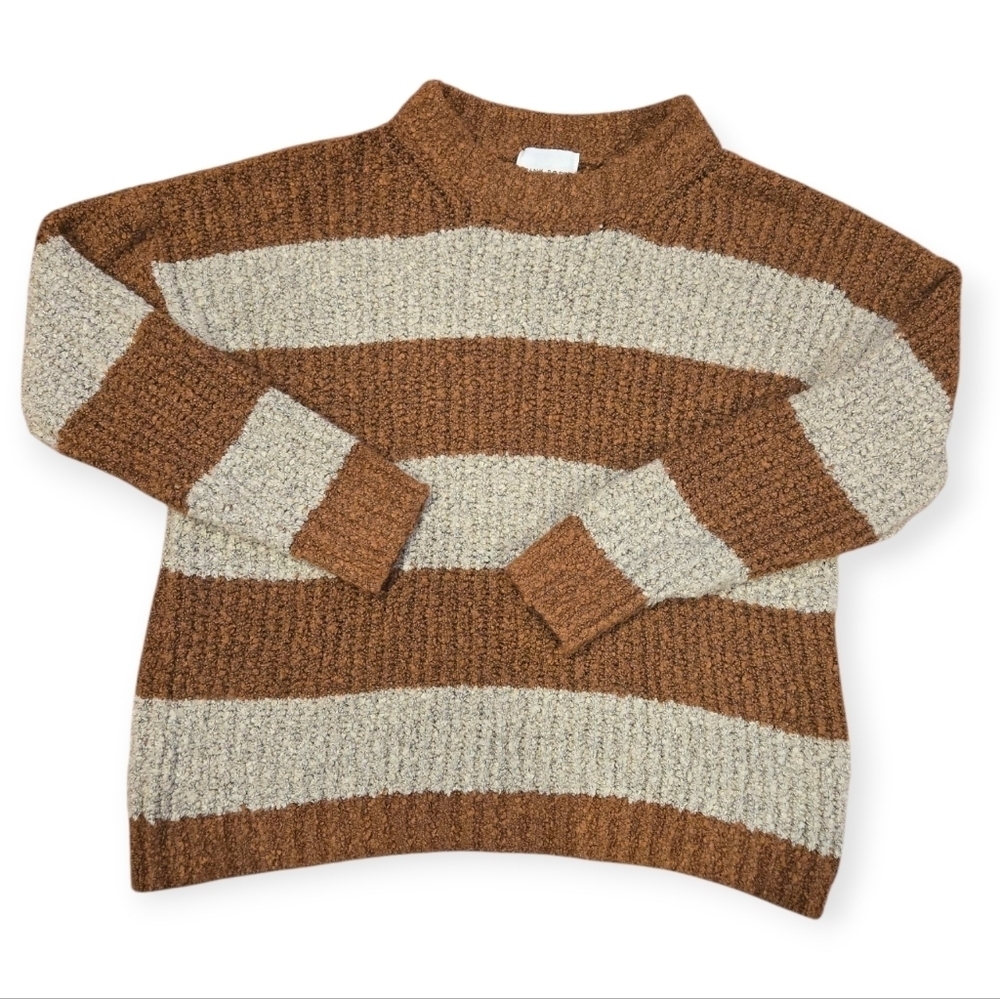 Pink Rose Striped Sweater - Picture 1 of 6